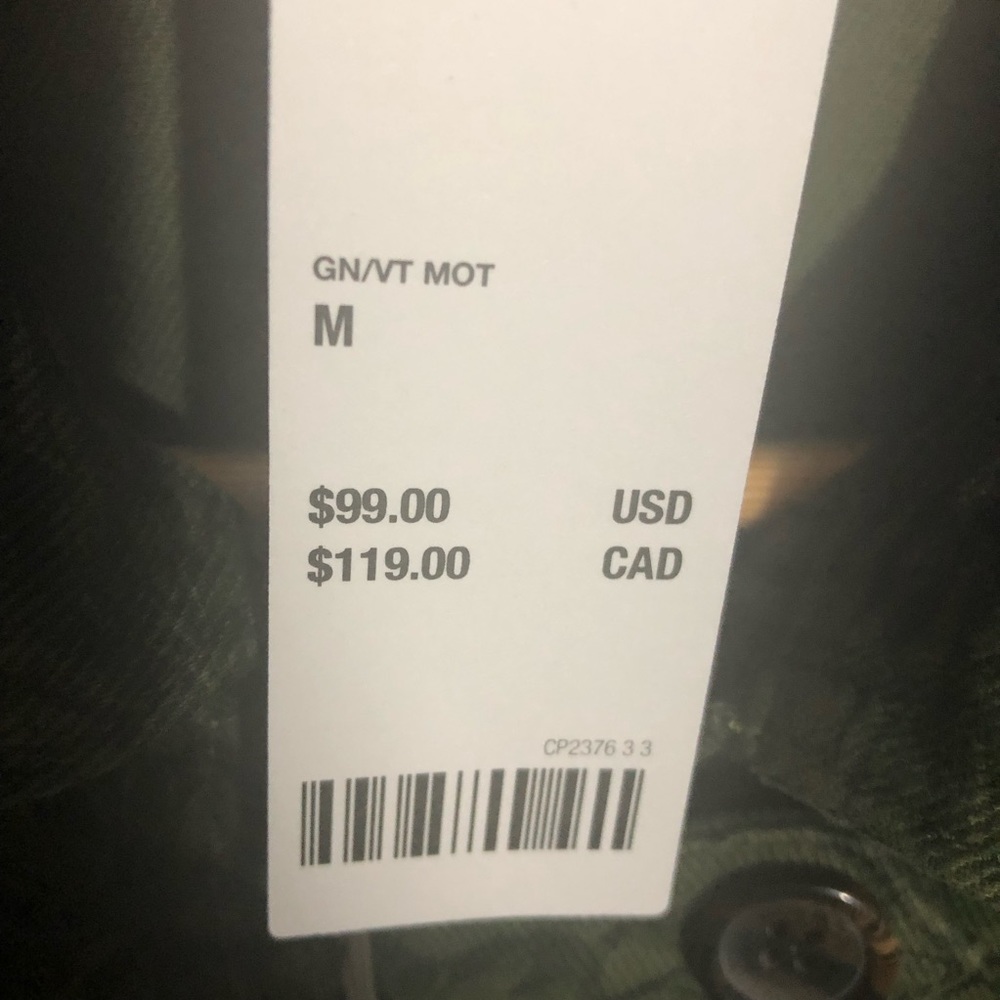 UO Denim Jacket Olive Green Palm Print BDG Brand M - Picture 7 of 8